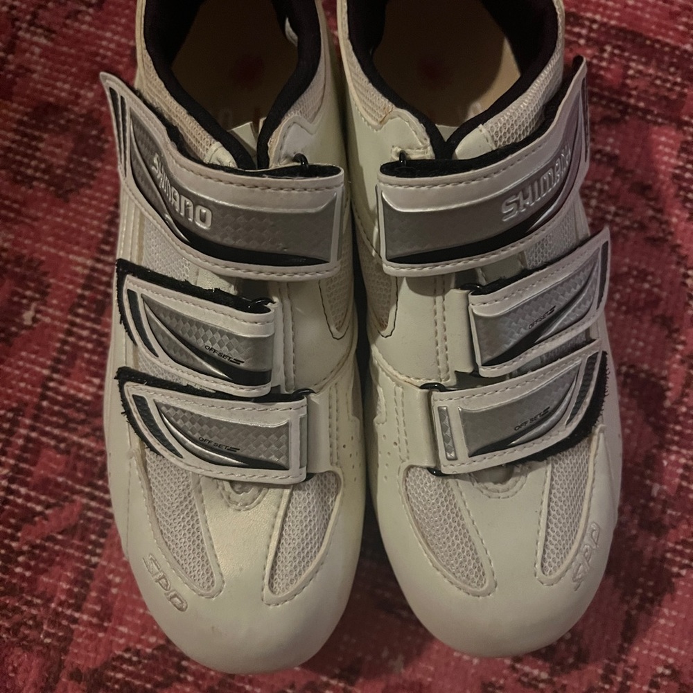 Shimano White Cycling Shoes Sz 6.5